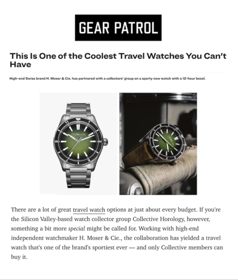 Gear Patrol — Collective Horology